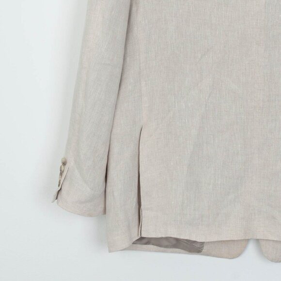 Nordstrom Mens 100% Linen Fratelli Ormezzano Sports Coat Blazer Size 46R Preppy - Picture 6 of 10